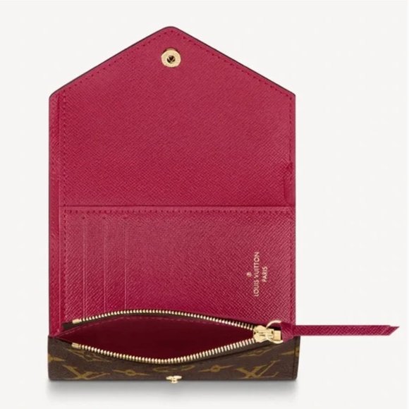 Louis Vuitton Victorine Monogram Wallet Rare Fushia Pink Interior- New With Tags - Picture 2 of 15